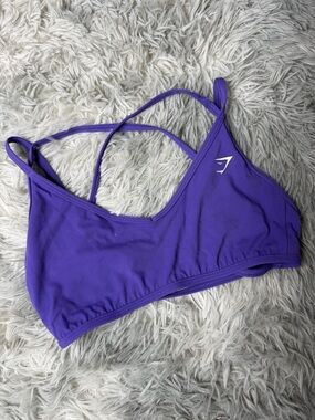 Gymshark Strappy Back Sports Bra Purple